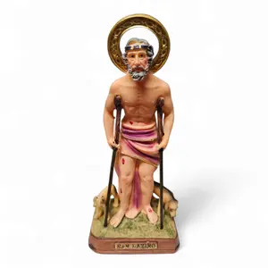 San Lazaro Babalu Aye 6-Inch Handmade Statue, Collectible Room Decor, Home Decor Accessory, Sculpture