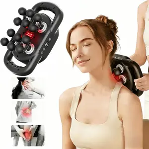 12-Head Deep Tissue Massage Gun with 9 Levels & 9 Modes, Professional Electric Massager for Full Body Muscle Pain Relief, Ideal Gift for Father's Day, Men, Women, Mom & Dad