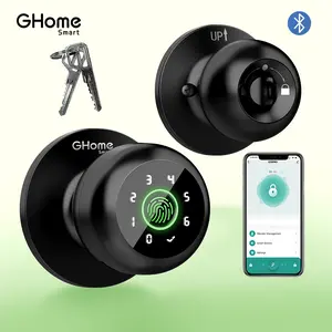 GHome Smart 4-in-1 Fingerprint Door Lock with Keypad and App Control, Keyless Smart Lock for Home, Bedroom, Apartment, Office or Garage, K10PRO