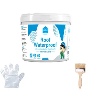 Flexible Acrylic Waterproof Coating — Won't Crack in Freezing Weather, Perfect for Homeowners DIY Roof & Wall Leak Repair — 1.1lb