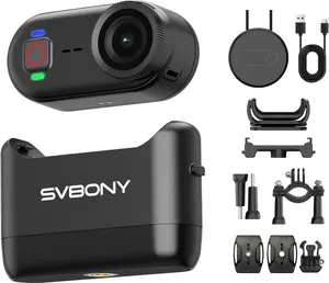 SVBONY SVGo M3 4K Body Camera, Hands-Free POV Camera with 300Min Battery Life&Magnetic Quick Release for Recording Life, Waterproof Without Housing and 64GB Built-in, Ready to Roll and Mount Anywhere