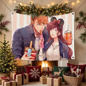 H-Hercules CARTOON Flags Multi Size Atmosphere Flag, Cheerleading Hand Pulled Banner, Portable Outdoor Event Flag & Wall Decor for Sports, Parties, Home and Room Decoration