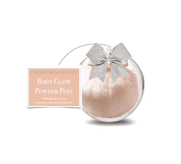 Cheeky Rose Beauty Glow Powder Puff (Face/Body) Makeup Radiant Setting Cosmetic