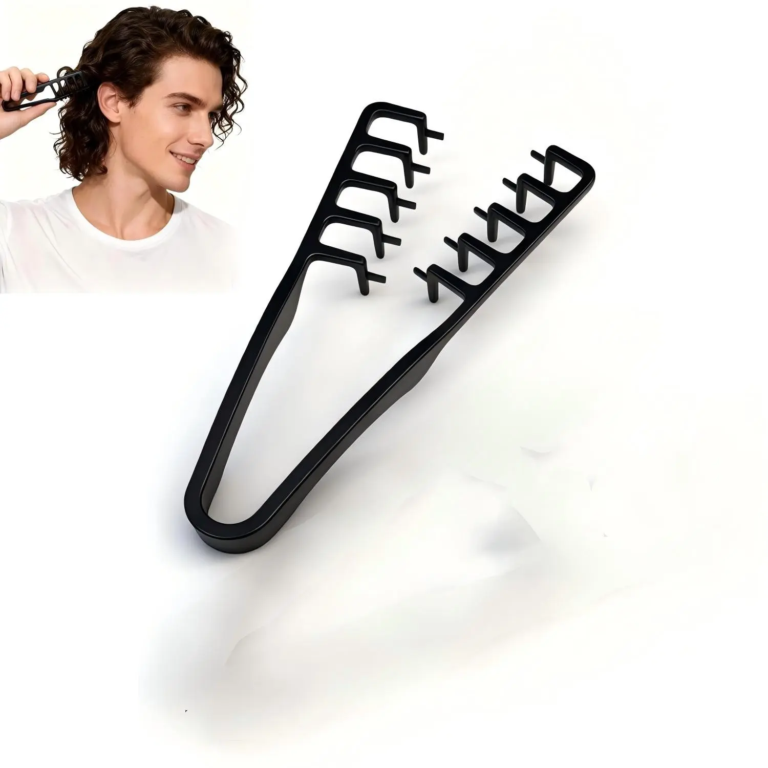 1-2 Piece Textured Wide Tooth Comb Set for Volume Boosting, Dual Purpose Styling Tool for Men and Women, Abs Plastic with Textured Grip, Hair Care Comb, Hairstyling Comb, Hair Styling Combs, Hair Tools