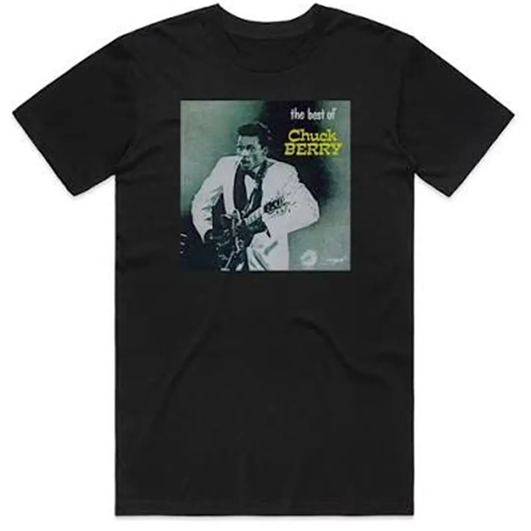 Chuck Berry The Best Of Chuck Berry Album Cover T-Shirt Black