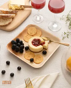 Disposable Leaf Plates 8" - Set of 50