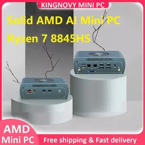 FU03 AMD Ryzen 7 8845HS Gaming Mini PC DDR5 Firewall PC R5 7640HS 2*NVME 2*2.5G LAN Desktop Industrial Computer Barebone WiFi6