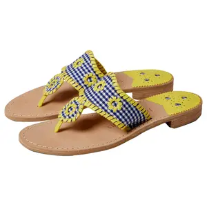 Jack Rogers Jacks Gingham Sandal Gingham / Yellow  132211JK02-445 Women's