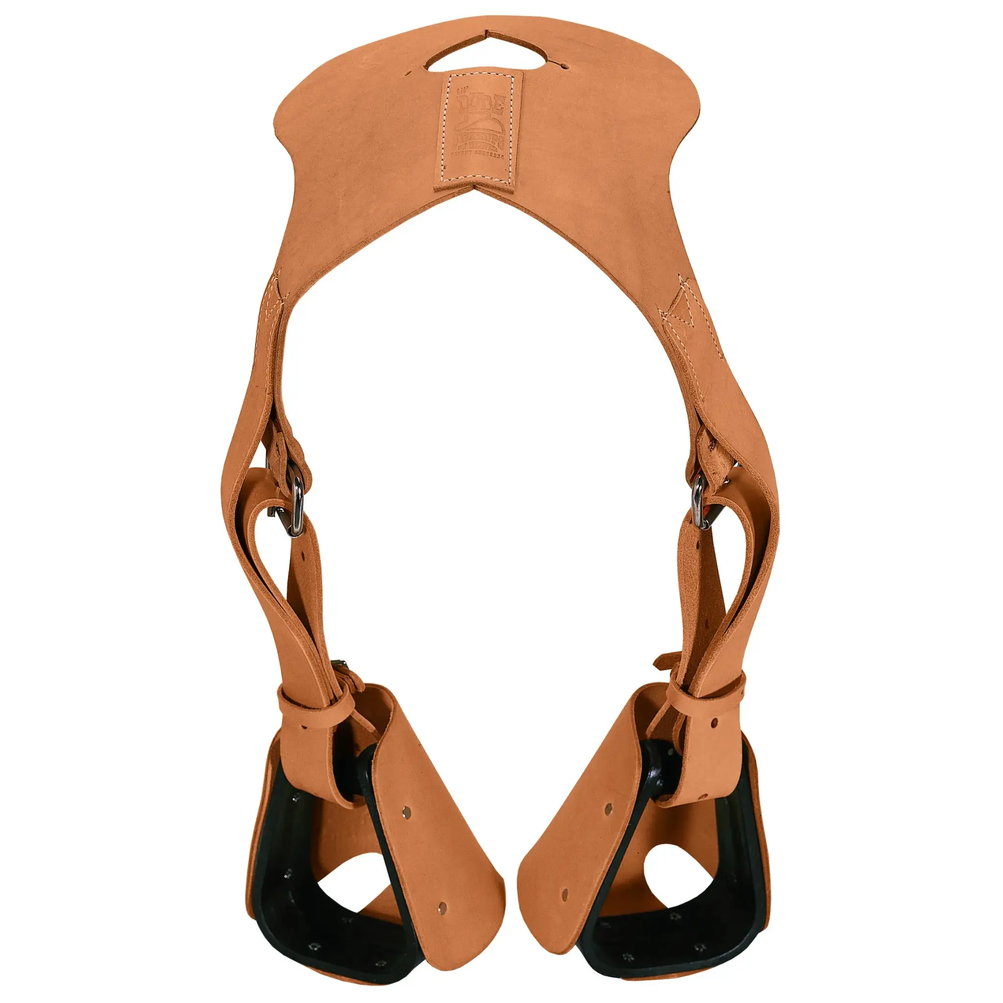 Weaver Leather Lil' Dude Stirrups for Western Saddles - Adjustable 20"-30" Length, Harness Leather Russet