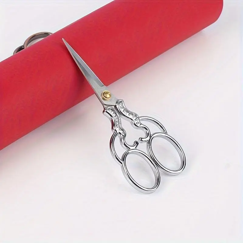 Vintage Alloy Scissors, Handmade Scissors for Nail Art, Nail Art Scissors, DIY Scissors for Nail Art, Craft, Sewing, Scrapbooking, Jewelry Making, Hair Styling, Paper Cutters, Cutting Supplies, Craft Cutting Tool