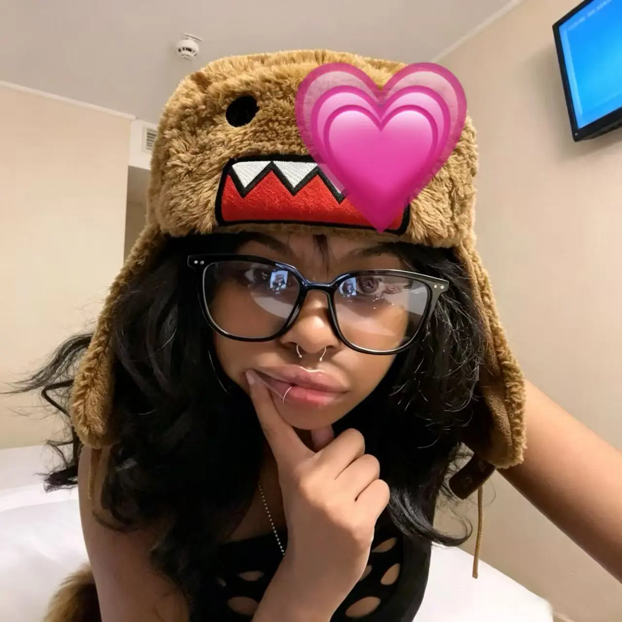 Inkhausstore-Inkvaultarchive Cute Fuzzy Plush Trapper Hat Winter Warm Ear Flap Hat Y2K Style Inkhausstore-Inkvaultarchive Cute Fuzzy Plush Trapper Hat Winter Warm Ear Flap Hat Y2K Style