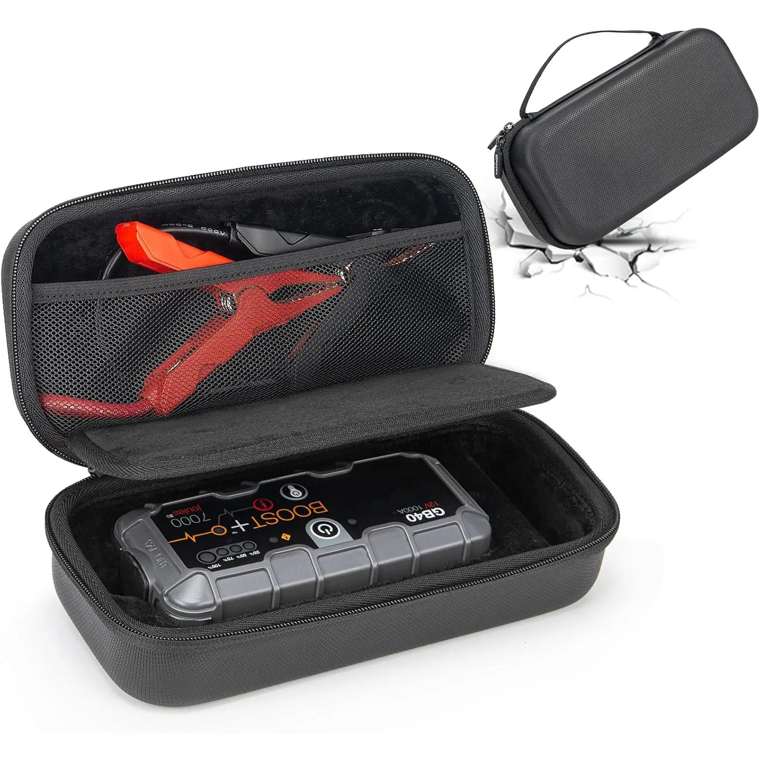 EVA Protection Case for NOCO GB40 and GB20 Lithium Jump Starters, Storage Case Holder for NOCO Jumper Starter & Jumper Cables,  Jumper Starter Portable Case