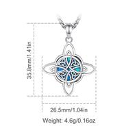 Style 2 Blue Opal Center Witch Knot