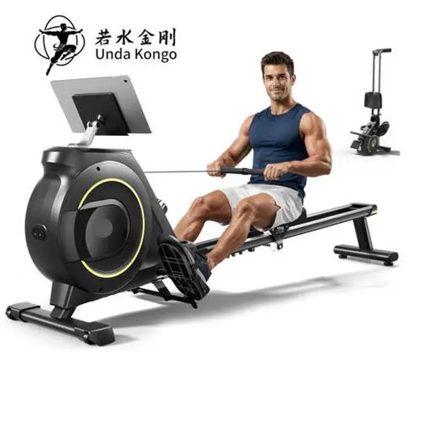 Rowing Machine for Home, 350 LB Capacity, 16-Level Silent Resistance, Magnetic Rowing Machines for Home Foldable, Full-Body Workout Compact Rowing Machine for Cardio & Strength with APP Support