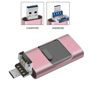 Type-C & Android OTG USB 3.0 Portable Flash Drive, Thumb Drive, 4-In-1 Memory Stick, Ultra-Fast Photo Stick, 128GB/256GB/512GB/1TB External Storage, Compatible with Type-C Phones