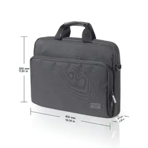 JSAUX FilpGo Extended Screen Laptop Bag, Premium Durable Travel Business Laptop Case for Notebook Tablet Monitor, Black