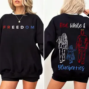 Red White & Blueberries 1993-2025 Unisex Sweatshirt - Shirt - Hoodie, For Men, For Women, Freedom Shirt, Charlie Kirk, Memorial Tribute, Republican, Trump Support