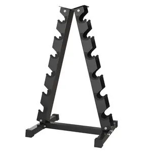 Dumbbell Rack Stand Only, Weight Rack Storage for Home Gym Dumbbells, Rubber Guard Protectors & Non-Slip Base, Heavy Duty Steel Space Saving Racks