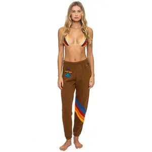ALL SEASONS CIRCLE CHEVRON SWEATPANTS - CINNAMON