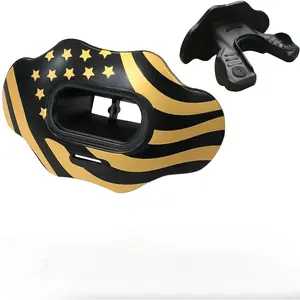 Football Mouth Guard Lip Guard Football and High Impact Sports Lip Protector for Adults & Youth (Strap Included)