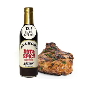 Allegro The Marinate Everything Marinades Hot & Spicy | Perfect Marinades for Meat & Veggies | Marinade for Grilling, Roasting & Cooking | Kosher & Gluten Free | 12.7 Oz