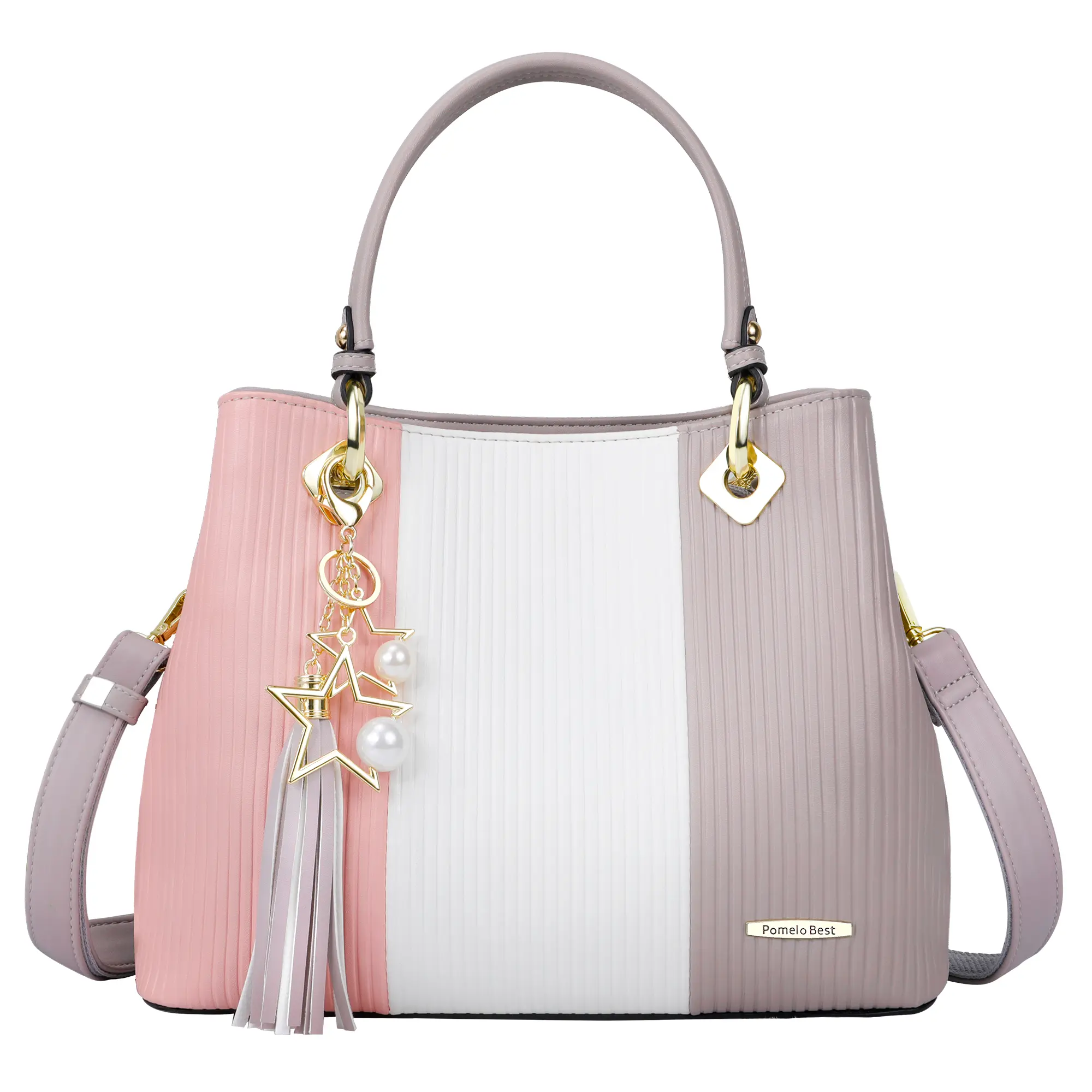 Neapolitan Ice Cream Handbags for Women - Beige
