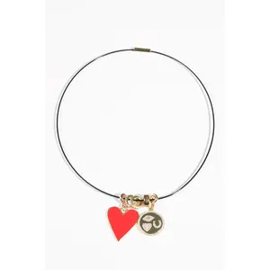 “Eye Love You” Red Heart Wire Choker