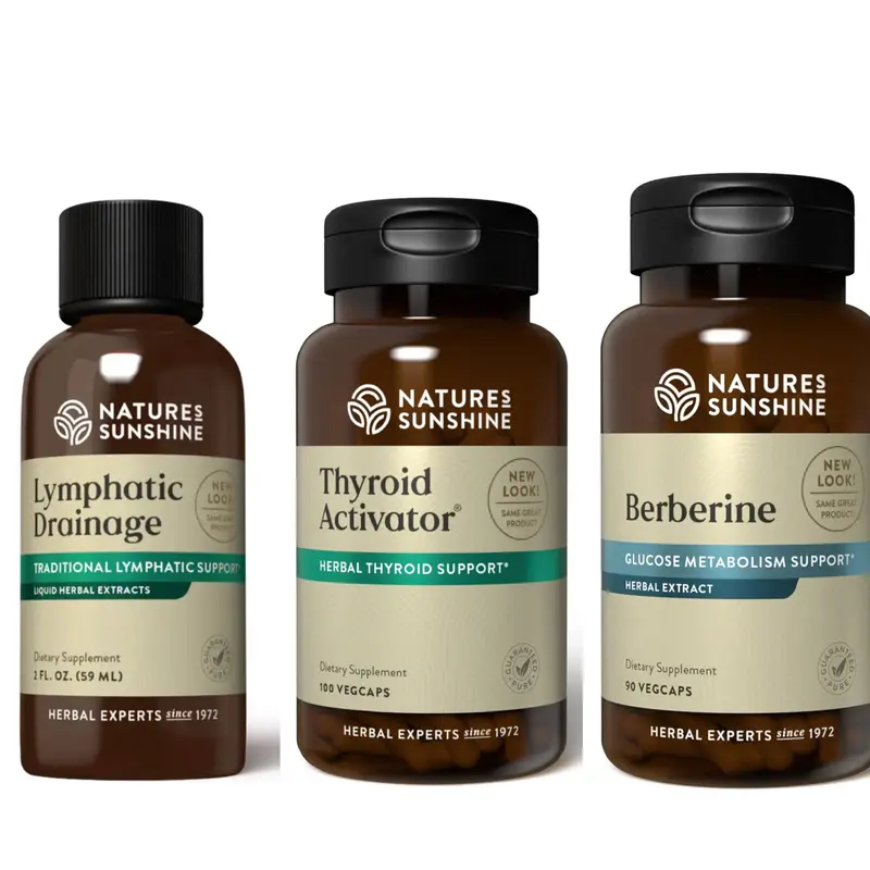 Depuff Trio: Lymphatic Drainage, Berberine, Thyroid Activator
