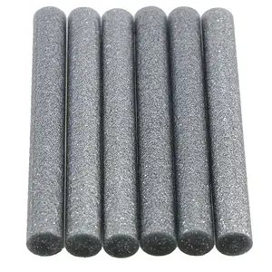 Glitter Stik 4" Full Size Silver Glitter Hot Glue Sticks - 6 Pack