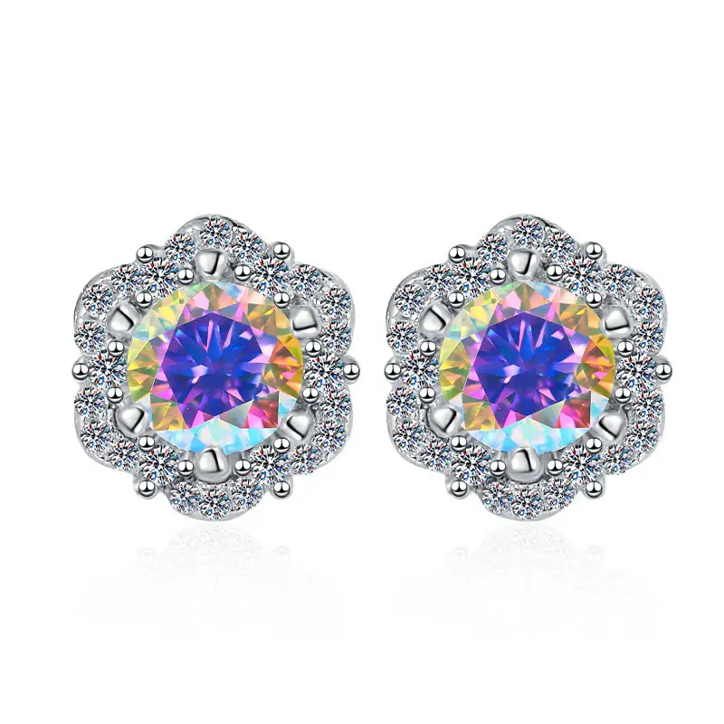 【 D color moissanite 】 1 carat AB color