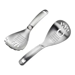 304 Stainless Steel Multifunctional Grater Spoon | All-in-1 Garlic Grater, Strainer, Pasta Server & Bottle Opener, Kitchen Gadget Must-Have