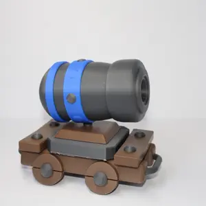 Cannon Cart – 3D Printed Battle Cart Model, Fantasy Strategy Game Inspired Build Kit, Desk Display, Gamer Gift