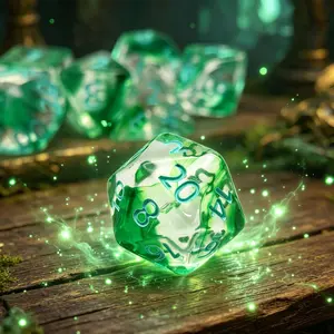 7pcs Fresh Dice Set, Finely Crafted Rolling Smooth Polyhedral Game Dice, Perfect Festival Accessories, Ideal Pool Party Gear