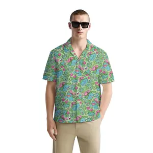 FERITTO Venusaur-Green  Pokemon Hawaiian Shirt for Men - Breathable & Comfortable, Available in Sizes S to 3XL, Perfect Gift for Summer Vacation Menswear Tropical