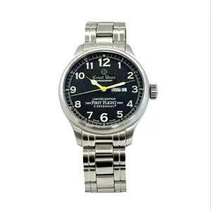 Ernst Benz 47mm ChronoSport Limited Edition 1903 Wright Brothers First Flight Centennial Black  Concentric Dial Steel Bracelet