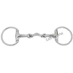 Horse Egg Butt Snaffle Bit Half Moon Double Jointed Stainless Steel All sizes