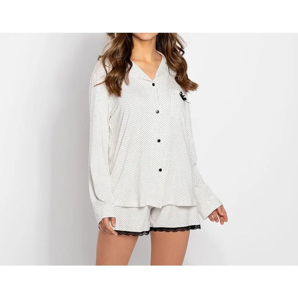 Women's Momenti Beige Pajama Set