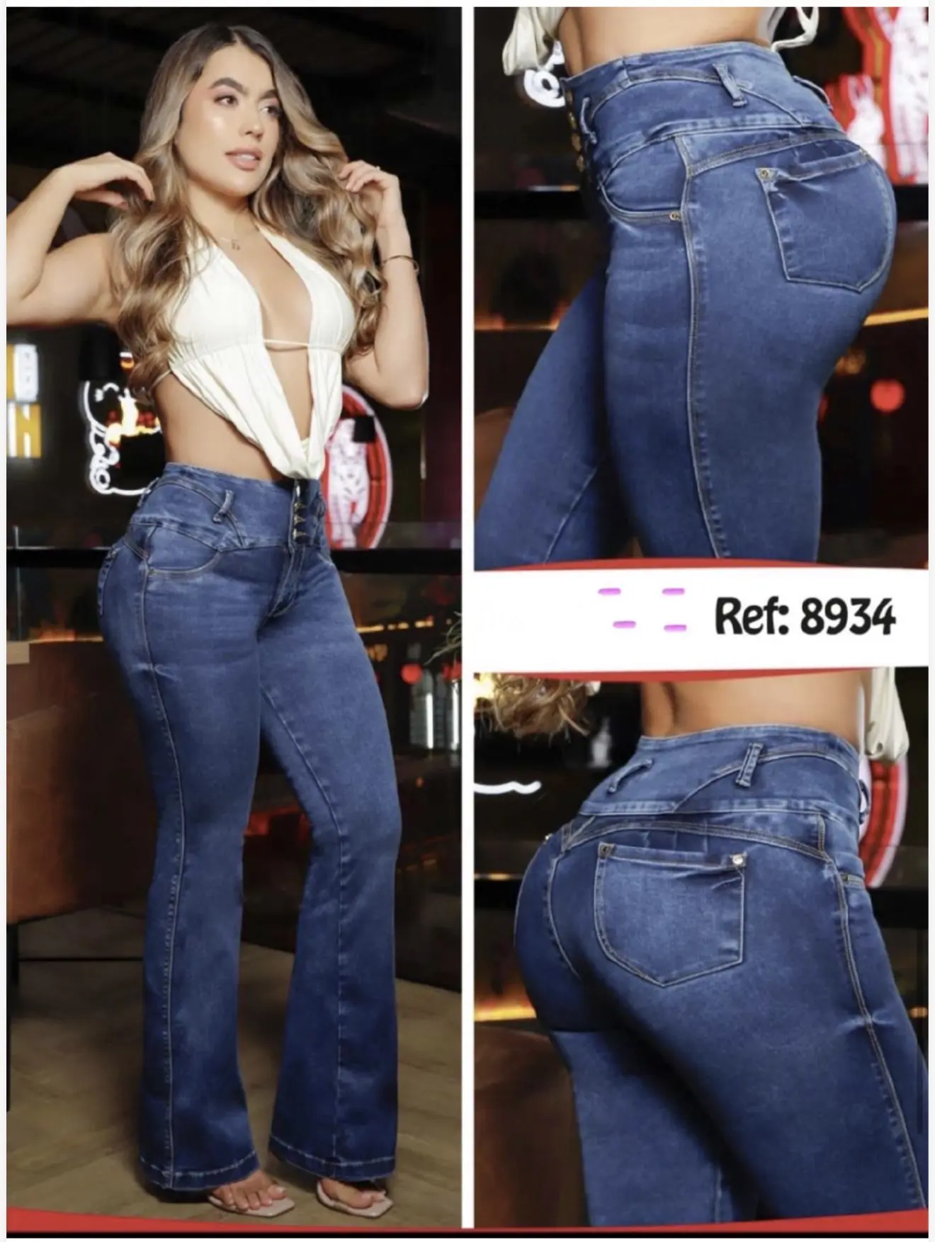 Jessy Fajas Jeans Ref. 8934 With Natural Glute Enhancement & Slimming Waist For Comfort &Style