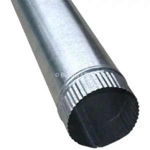212 MAIN Lightweight V040 0.016 Aluminum Rigid Pipe, 4 in. x 2 ft.