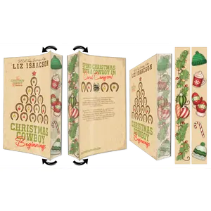 TWO BOOKS: Christmas Cowboy Beginnings Special Edition with DUAL PRINTED EDGES!