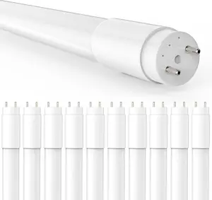 JESLED 10Pack T8 LED Shop Light Bulbs 4 Foot 4FT LED Tube Lights G13 bi-pin Fluorescent Replacement Type A+B 14W 5000K Daylight White Plug and Play or Ballast Bypass T10 T12 Hybrid Single Eended Double End Office Garage Warehouse Lighting