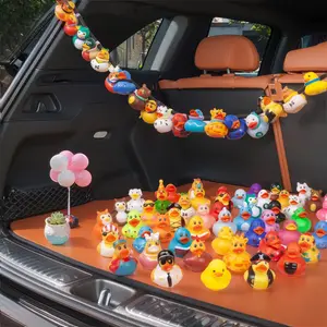 36pcs Random Ducks&Long double-ended lanyard for Jeep Owners . Ducks Display Fixed Mount Rubber Ducks Style&Color Random Car Hanging Decoration Automotive Interior