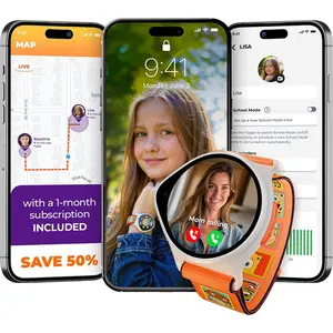 Watch with GPS  Up to 24H  Work, SOS, & Parental Controls Smartwatch,  Phone Call and Text, Boys & Girls, 4G  Watch for  Requires Data Plan - First Month Free