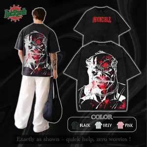 Invincible Conquest Tee - Invincible Story T-shirt , Shirt Invincible ss4 2026 , Mark Grayson Invincible Hoodie Sweatshirt, Men Shirt Cotton Fabric streetwear lover graphic tee