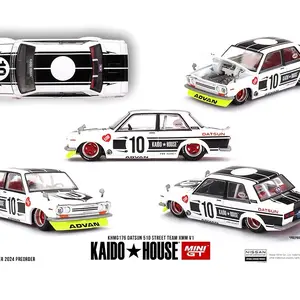 Kaido House x Mini GT 1:64 Datsun 510 Street Team XMM V1- White