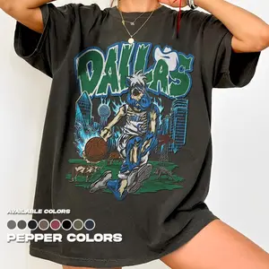 Dallas Basketball Tee - Unisex Vintage Style Comfort Colors 1717 T-Shirt, Sports Fan Apparel, Game Day T-Shirt, Dallas Mavs Merchandise