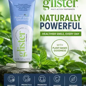 Glister Multi-Action Fluoride Toothpaste Fresh Mint 6.4 oz | Long-Lasting Fresh Breath & Cavity Protection