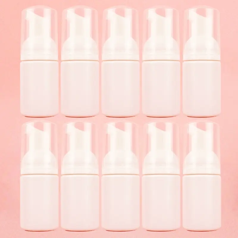 10pcs 30ml Plastic Foaming Soap Bottle Empty Refillable Foam Bottle Foaming Soap Dispenser Pump Bottles for Travel Toiletries Dispenser Soap Container Soap Dispenser Set