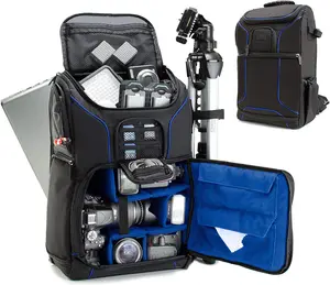Camera Backpack for Photographers Dslr/Slr/Mirrorless Camera Bag with Laptop Slot, Rain Cover, Tripod Holder