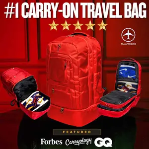 Red Polyester Carryon Bag (FLASH SALE)